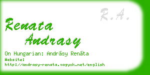 renata andrasy business card